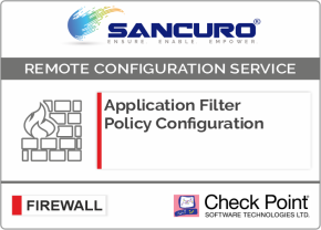 Application Filter Policy Configuration For Check Point Firewall For Model Series 1400,3000