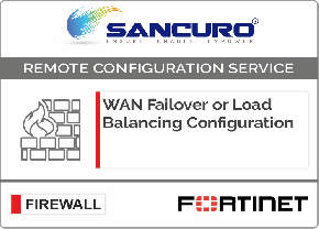 WAN Failover or Load Balancing Configuration in FORTINET Firewall For Model 600D, 800D, 900D, 500E
