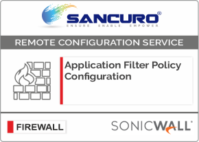 Application Filter Policy Configuration For SONICWALL Firewall For Model TZ300, TZ400, TZ500, TZ600