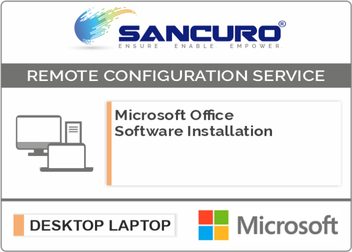 Microsoft Office Software Installation on Desktop / Laptop