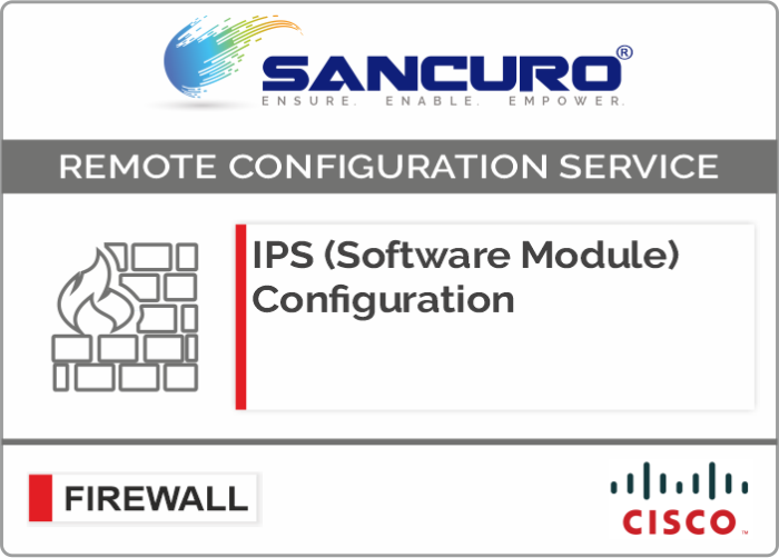 CISCO ASA IPS (Software Module) Configuration For Model Series ASA 5510