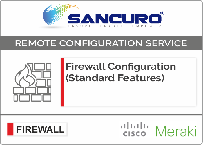 MERAKI Firewall Configuration (Standard Features) For Model Series MX60
