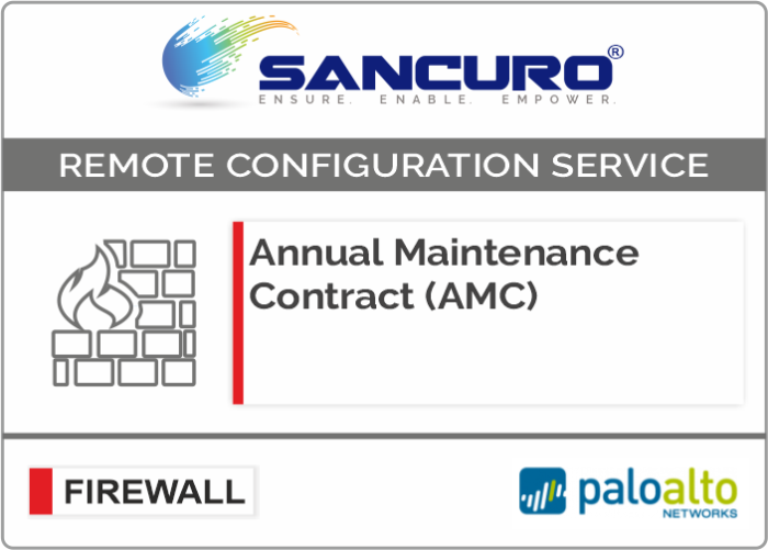 Annual Maintenance Contract (AMC) For Palo Alto Firewall