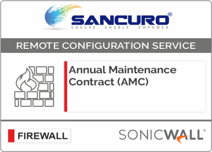 Annual Maintenance Contract (AMC) For SONICWALL Firewall For Model Series NSA2000, NSA3000, NSA4000