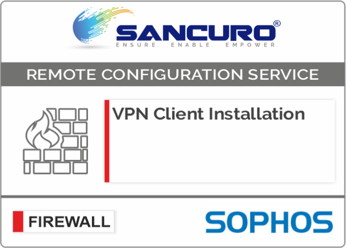 SOPHOS VPN Client Installation For Model Series XG80, XG100