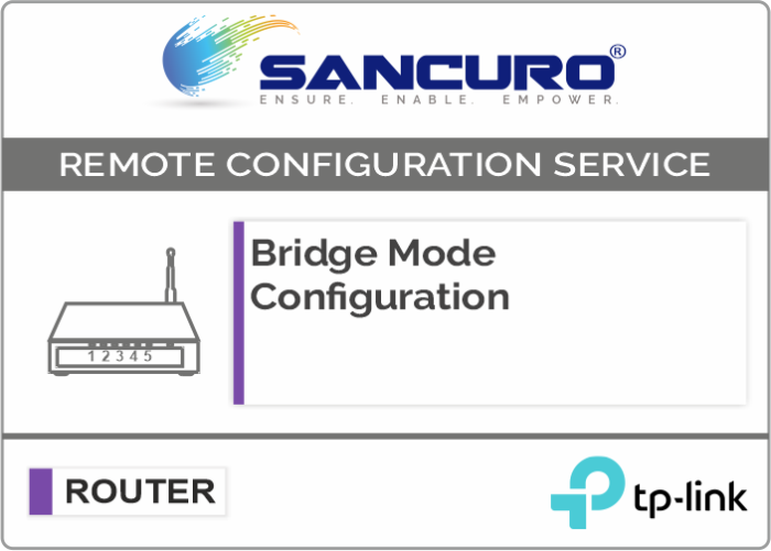 Bridge Mode Configuration For TP-Link Router