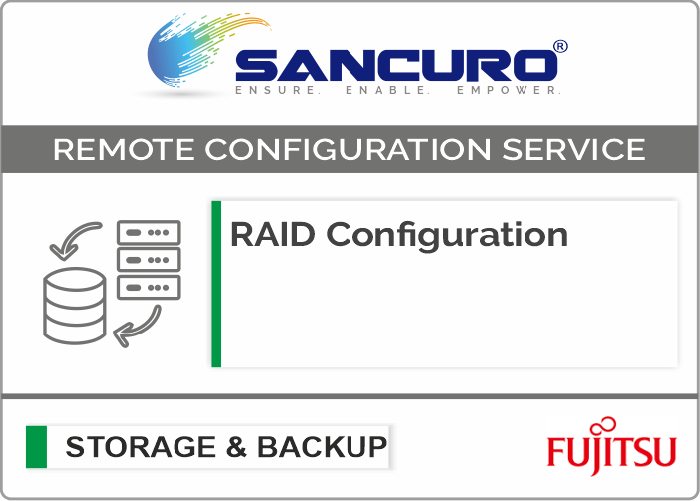 RAID Configuration For FUJITSU Storage ETERNUS DX60 S4 Hybrid System