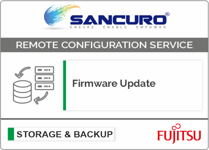 Firmware Update for Fujitsu Storage ETERNUS DX60 S4 Hybrid System