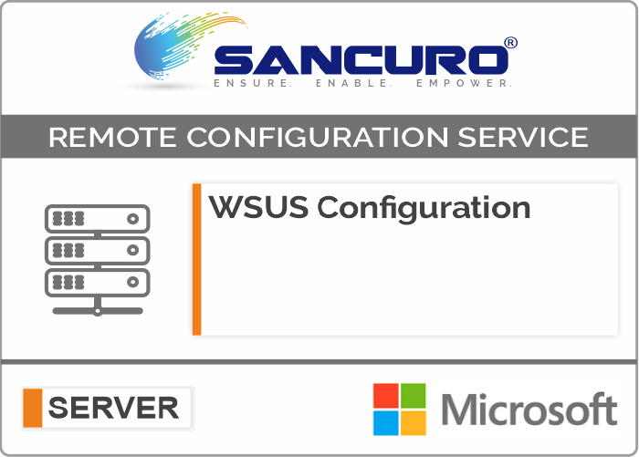 WSUS (Windows Server Update Service) Configuration For Microsoft Server