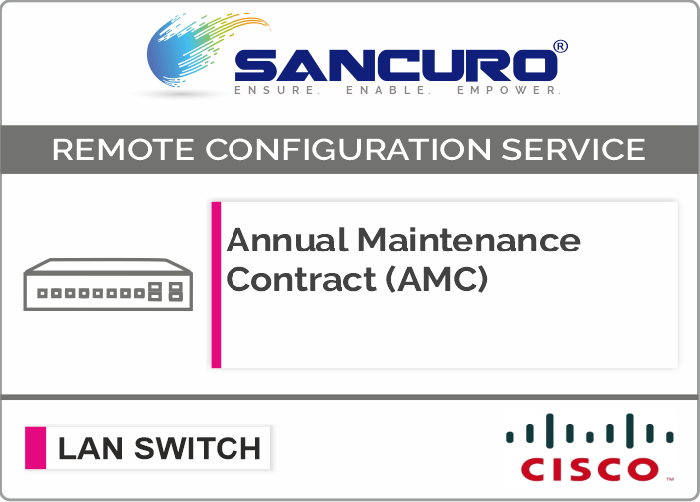Annual Maintenance Contract (AMC) for CISCO L3 LAN Switch For Model Series C3650, 3850