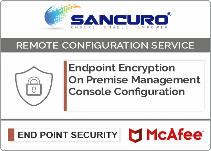 McAfee On Premise Endpoint Encryption Management Console Configuration
