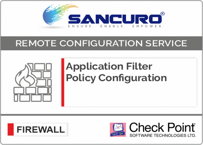 Application Filter Policy Configuration For Check Point Firewall