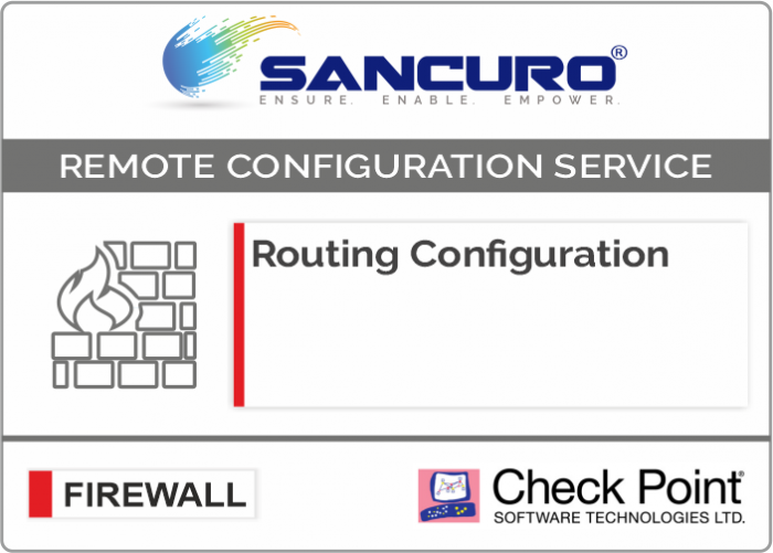 Routing Configuration in Check Point Firewall