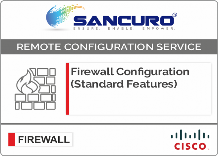 CISCO Firewall Configuration (Standard Features) For Model Series ASA 5510