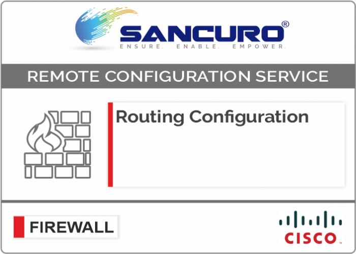 Routing Configuration in CISCO Firewall For Model Series ASA 5520, ASA 5525