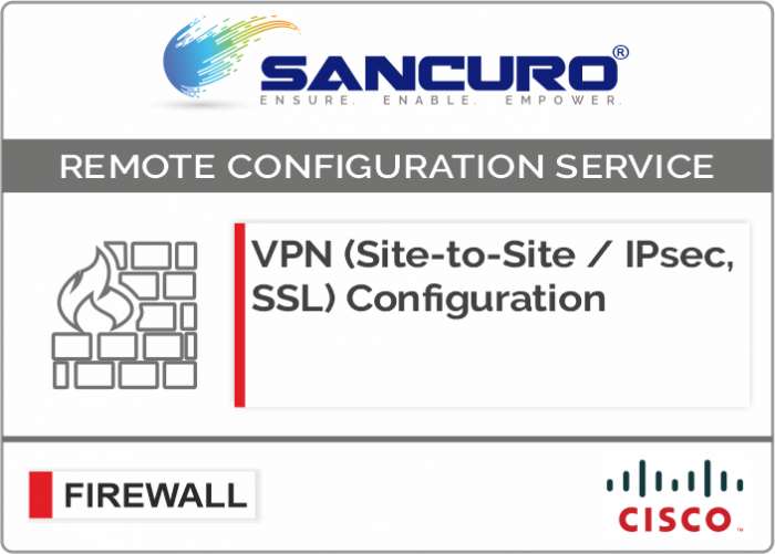 VPN (Site-to-Site / IPsec, SSL) Configuration in CISCO Firewall For Model Series ASA 5545, ASA5500