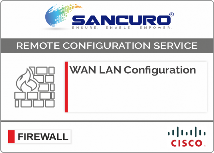 WAN LAN Configuration For CISCO Firewall For Model Series ASA 5520, ASA 5525