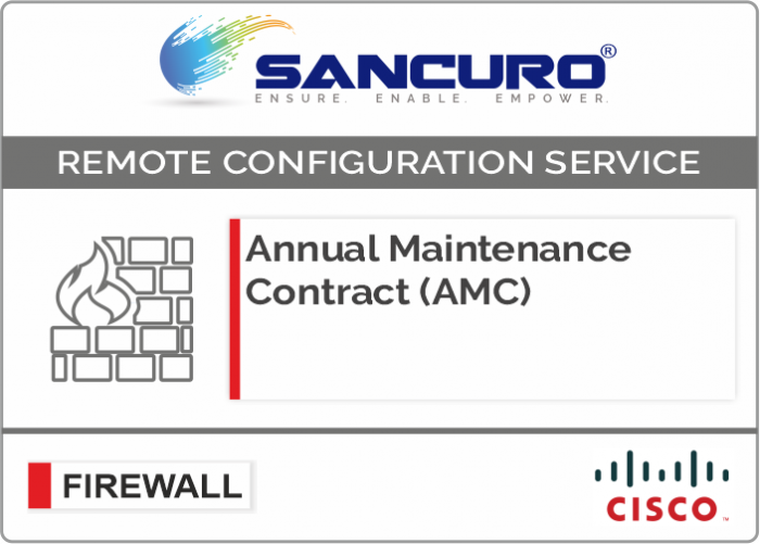 Annual Maintenance Contract (AMC) For CISCO Firewall For Model Series ASA 5520, ASA 5525