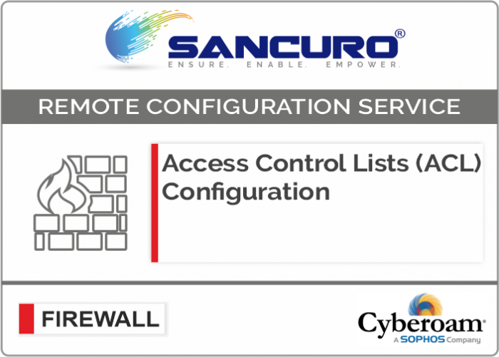 Access Control Lists (ACL) Configuration for Cyberoam Firewall For Model CR10iNG, CR15iNG