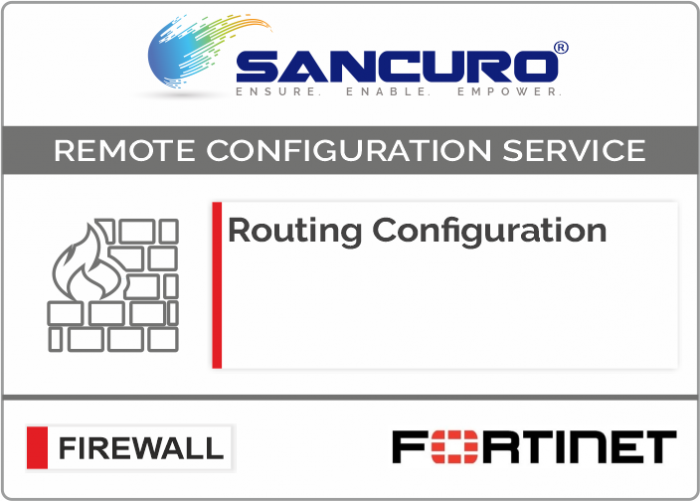 Routing Configuration in FORTINET Firewall