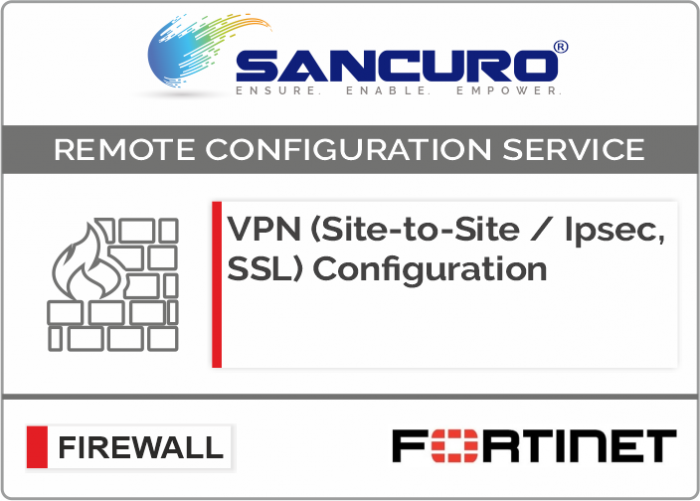 VPN (Site-to-Site / IPsec, SSL) Configuration in FORTINET Firewall