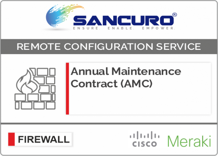 Annual Maintenance Contract (AMC) For MIRAKI Firewall