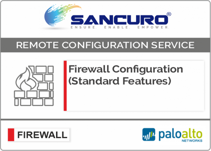Palo Alto Firewall Configuration (Standard Features) For Model Series PA820, PA850