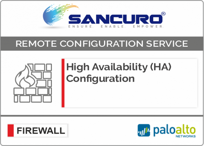 High Availability (HA) Configuration For Palo Alto Firewall