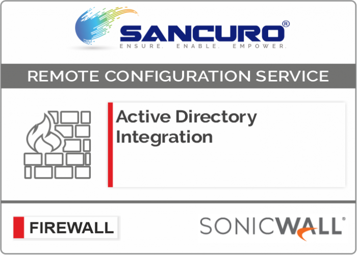 Active Directory Integration for SONICWALL Firewall For Model TZ300, TZ400, TZ500, TZ600
