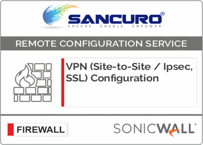VPN (Site-to-Site / IPsec, SSL) Configuration in SONICWALL Firewall For Model Series NSA2000, NSA3000, NSA4000