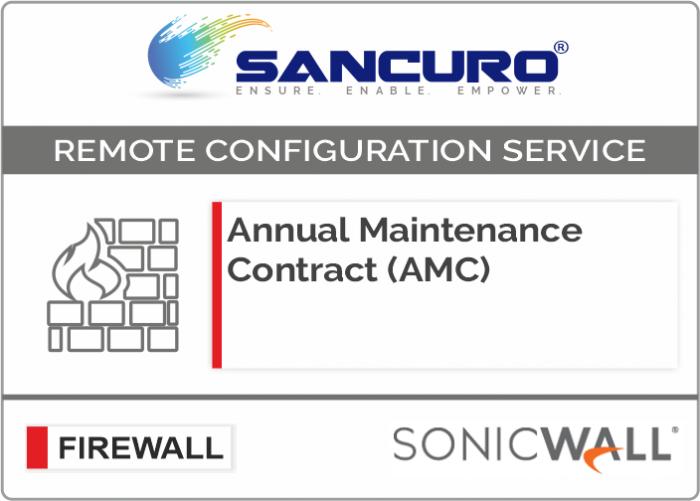 Annual Maintenance Contract (AMC) For SONICWALL Firewall