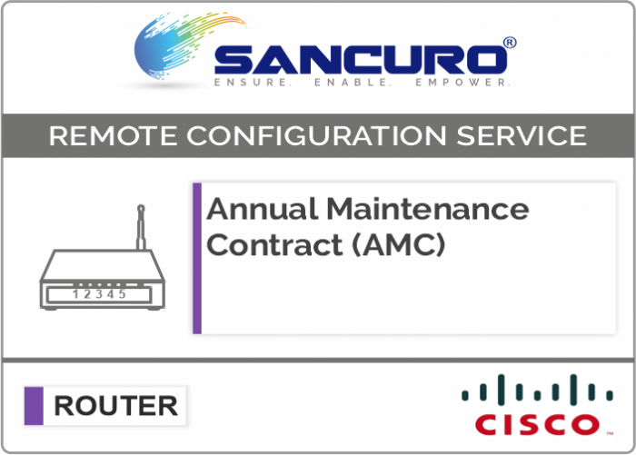 Annual Maintenance Contract (AMC) for CISCO Router For Model Series ASR1000