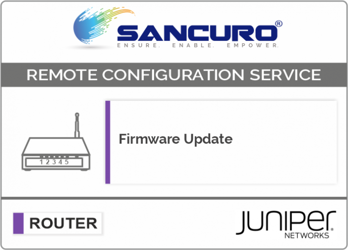 Firmware Update for JUNIPER Router