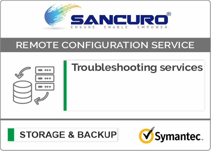 Symantec Backup Software Troubleshooting services