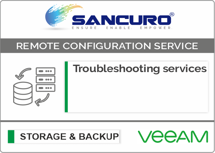 VeeAM Backup Software Troubleshooting services