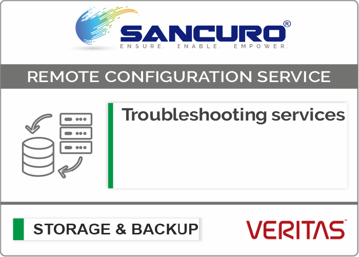 VERITAS Backup Software Troubleshooting services