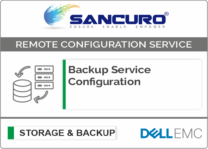 Backup Service Configuration For DELL EMC Storage For Model Series VNXe, PowerVault MD, Unity