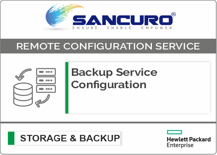 Backup Service Configuration For HPE Storage