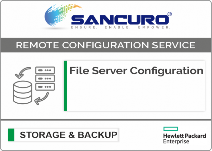 File Server Configuration For HPE Storage