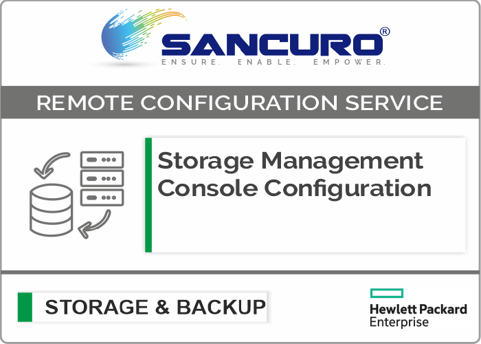 HPE Storage Management Console Configuration