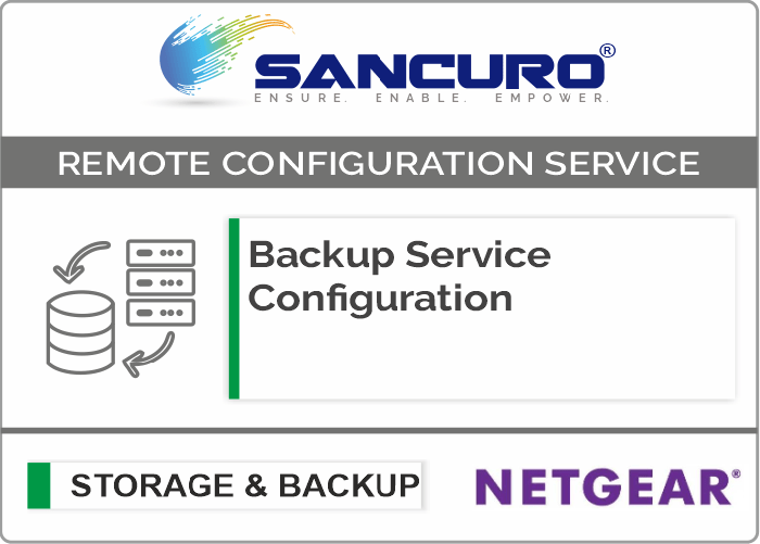 Backup Service Configuration For NETGEAR Storage