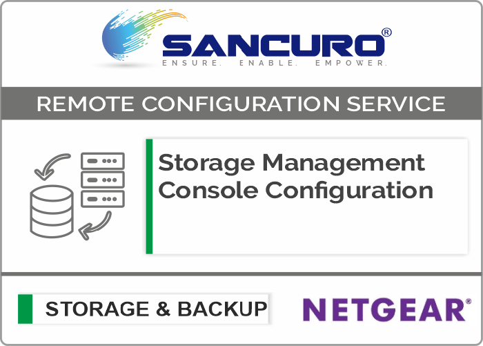 NETGEAR Storage Management Console Configuration