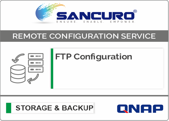 FTP Configuration For QNAP Storage For Model SMB Series