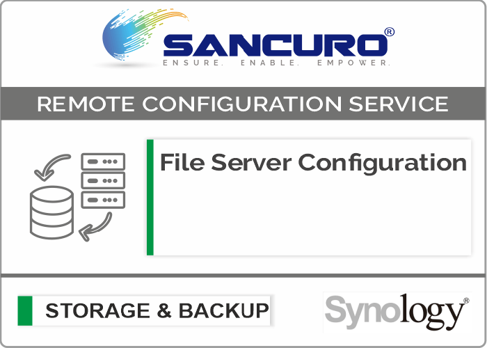 File Server Configuration For Synology Storage For Model Value Series