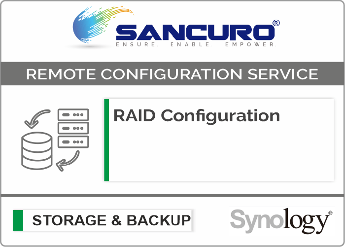 RAID Configuration For Synology Storage For Model FS & XS Series