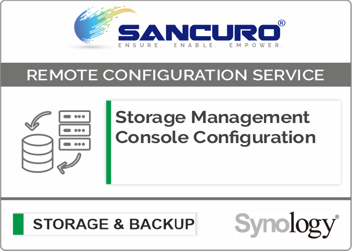 Synology Storage Management Console Configuration For Model Plus Series