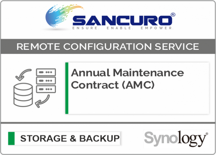 Annual Maintenance Contract (AMC) For Synology Storage For Model Value Series