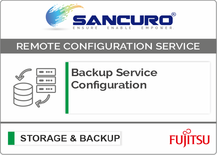 Backup Service Configuration For FUJITSU Storage ETERNUS DX60 S4 Hybrid System