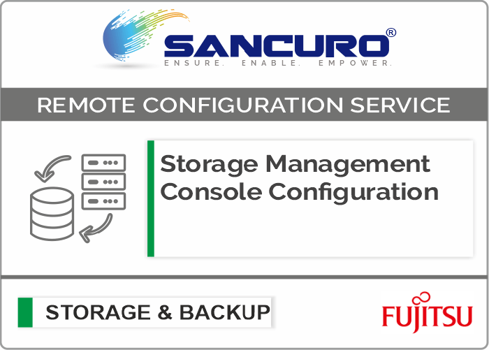 Storage Management Console Configuration For FUJITSU Storage ETERNUS DX60 S4 Hybrid System