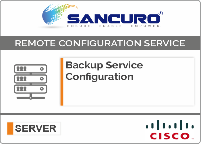 Backup Service Configuration For CISCO Server